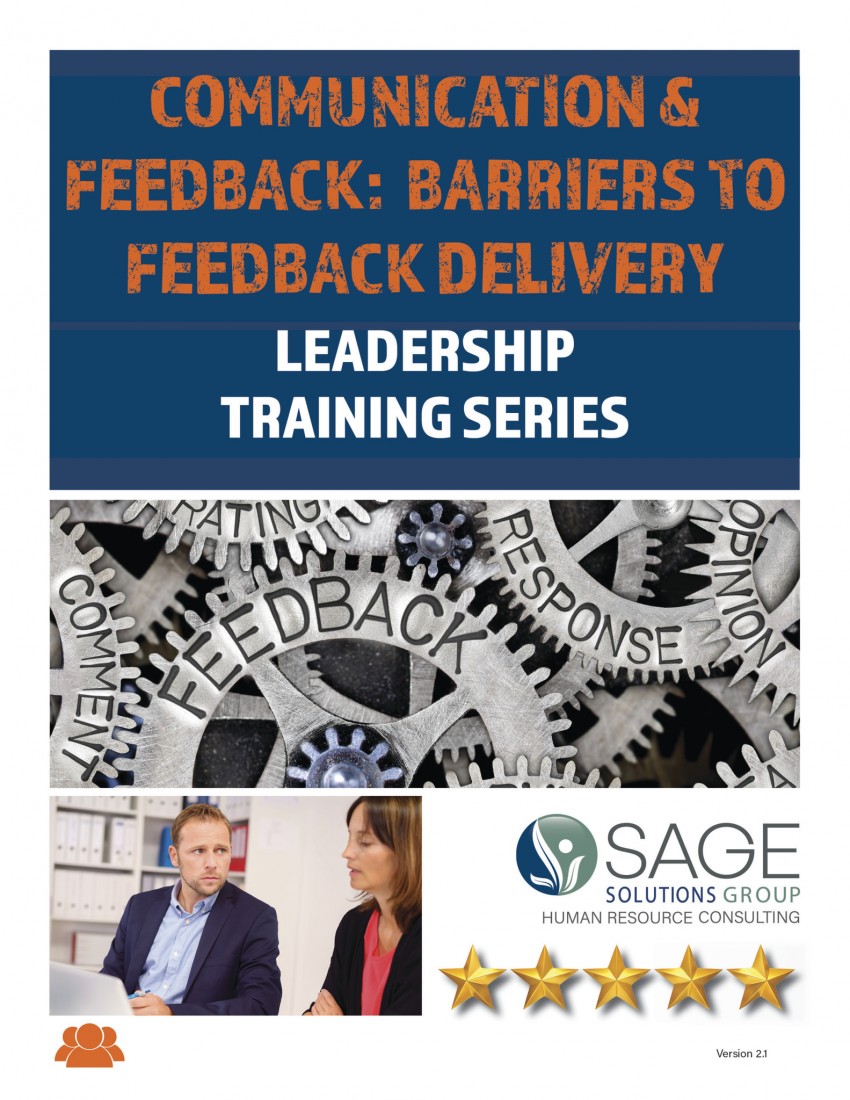 Small Business HR Solutions in Livonia MI | Sage Solutions Group - Barriers_to_Feedback_Cover