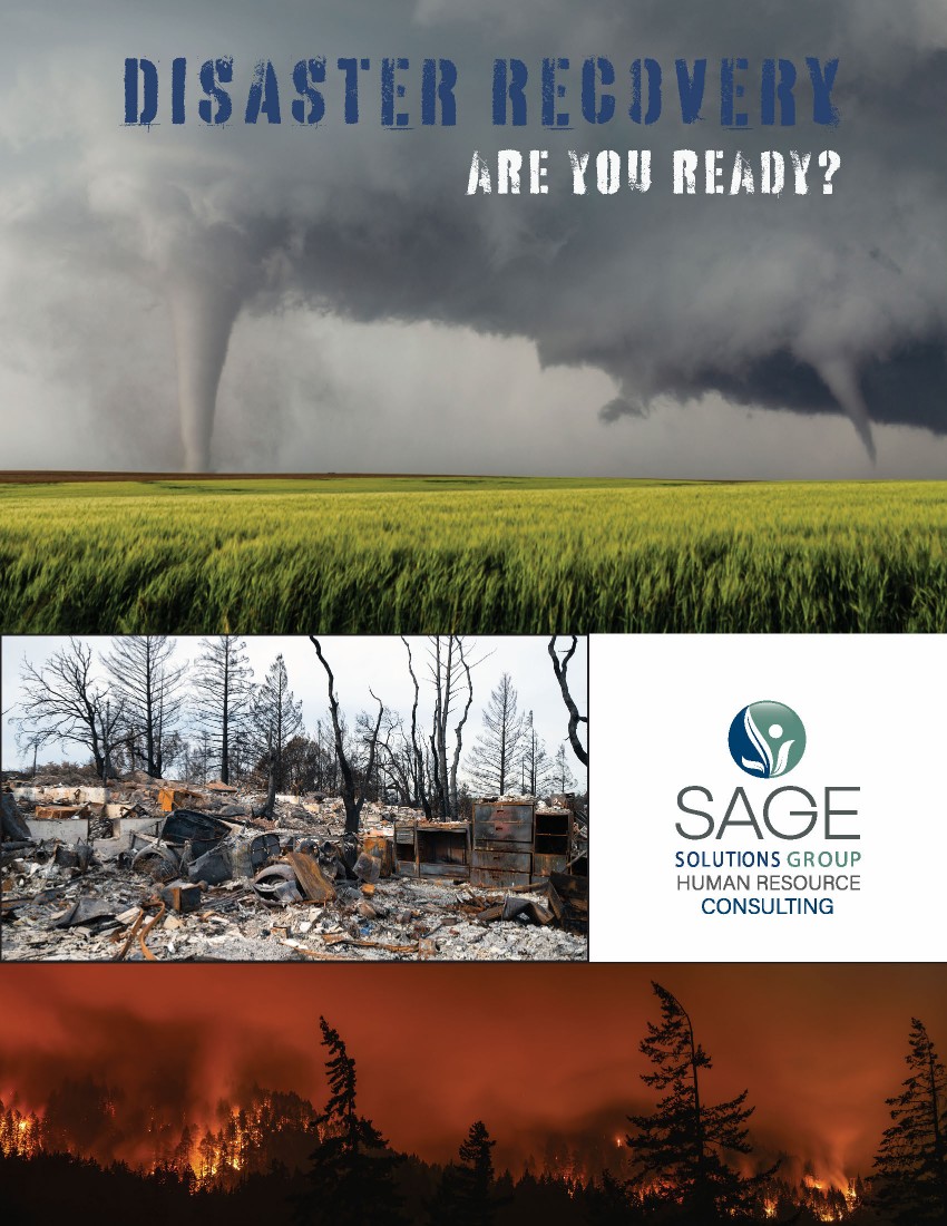 Disaster Recovery, Are you ready? image of a field with tornados in the background