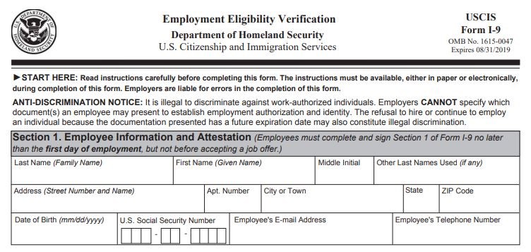 FORM I-9 IS ABOUT TO EXPIRE:  WHAT SHOULD I DO? - Michigan Human Resource Consulting Blog | Sage Solutions Group - Form_I-9