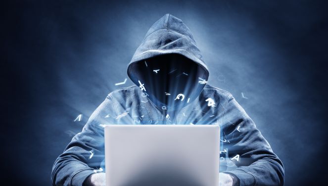 hacker with a laptop